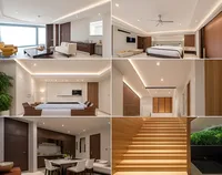 Bande LED double rangée 2835 AC220V 240LED/M 11mm PCB Non étanche IP20 Bandes LED flexibles pour éclairage décoratif intérieur