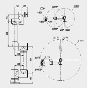 <span class=keywords><strong>Robot</strong></span> Cobot Industri <span class=keywords><strong>6</strong></span> <span class=keywords><strong>Axis</strong></span> dengan Beban Angkut 5kg, Presisi Tinggi untuk Pengambilan dan Penempatan, Otomatisasi Perakitan, Versi Terbaru 2026 - Product Image 2