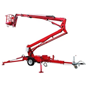 16m 18m 200kg Towable <span class=keywords><strong>Boom</strong></span> <span class=keywords><strong>Lift</strong></span> Spider <span class=keywords><strong>Lift</strong></span> mit Rotations korb für die Wartung von Geräten in großer Höhe - Product Image 2