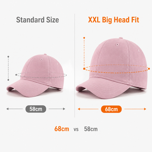 Casquette de baseball XXL personnalisée avec logo, 68 cm, coupe oversize, calotte profonde, 100 % coton sergé, <span class=keywords><strong>marron</strong></span>, style Dad Hat, ethnique, luxe, unisexe, vente en gros - Product Image 2