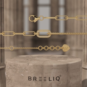 14K <b>Solid</b> White <b>Gold</b> Oval Paperclip Diamond <b>Bracelet</b> for Women Dainty Pave Link Station Chain Jewelry - Product Image 1