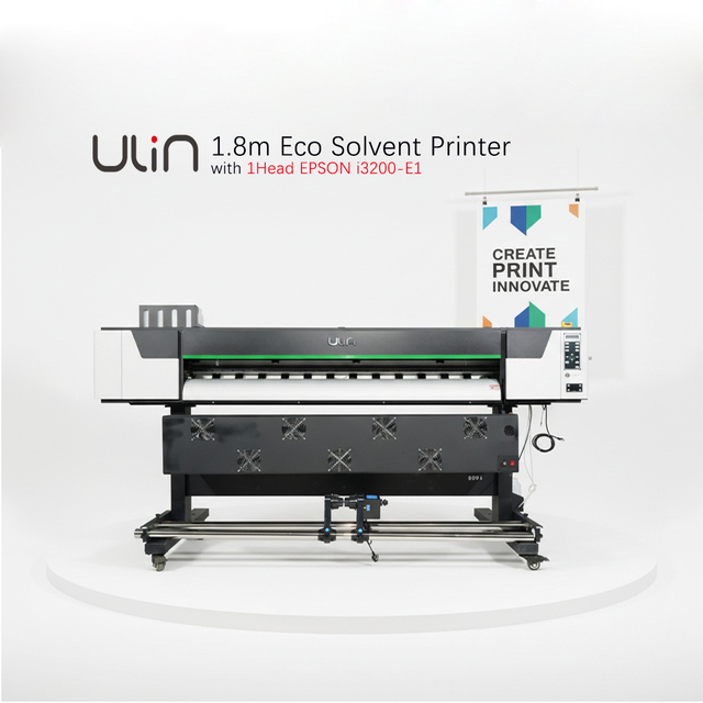 1.8m Eco Solvent Ink Printer With 1Head EPSON I3200 and Honson Board  for Flex Banner Printing Work