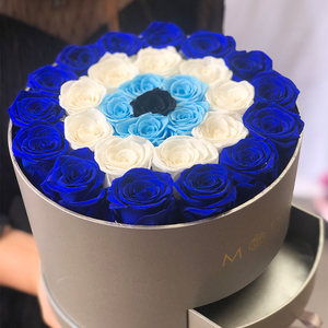 Boîte décorative infinie éternelle, vraies roses immortelles conservées, cadeau de la Saint-Valentin, plantes éternelles sans fin, éternelles et conservées - Product Image 3