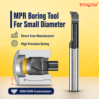 Outil de micro-perçage MPR pour l'acier, outils de perçage CNC pour trous profonds, tournage de précision, haute performance, réglable, miniature, rigide