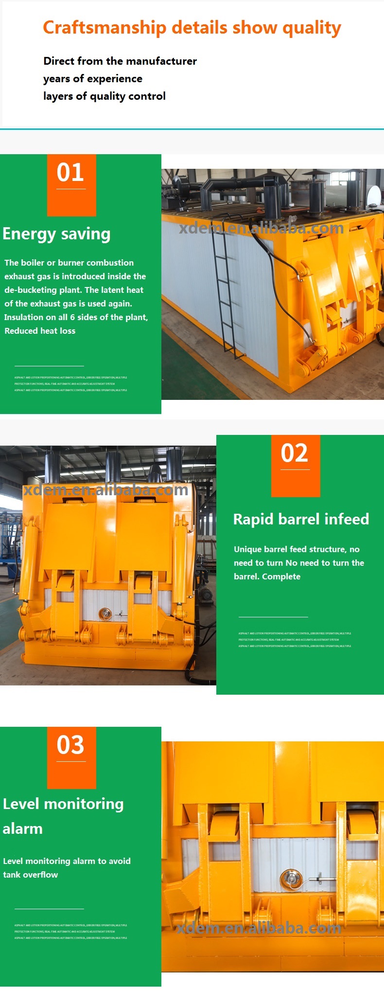 Intelligent Asphalt Mopping Equipment Bucket Heating Automated Emulsified