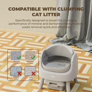 Pour AS11 – Nouvelle <span class=keywords><strong>litière</strong></span> intelligente <span class=keywords><strong>autonettoyante</strong></span> pour animaux de compagnie, nettoyage facile, plusieurs capteurs infrarouges, Plug & Play, dessus ouvert, <span class=keywords><strong>litière</strong></span> automatique pour chat - Product Image 3