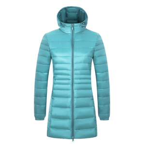 En gros nouveau doudoune <span class=keywords><strong>légère</strong></span> femmes longue section dames à capuchon XL manteau d'hiver vêtements - Product Image 2