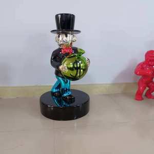 Vente en gros, sculpture de monopole Alec en placage 80cm, statues de monopole grandeur nature, statue en résine Alec <span class=keywords><strong>Monopoly</strong></span> - Product Image 4