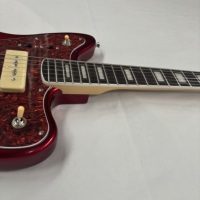 Custom RED Jazz Master Stringed Instrument Solid Body Roasted Maple Neck Rosewood Fretboard Electric Guitar