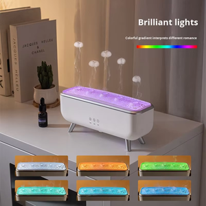 Diffuseur d'arômes à anneaux de fumée et de flamme, humidificateur, méduse, brume, son réactif, télécommande LED, huile essentielle, décoration d'intérieur - Product Image 2