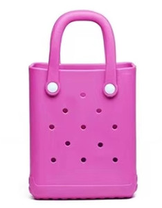 Waterproof EVA Silicone Handbag <strong>Punching</strong> Women's Tote <strong>Bags</strong> With Shoulder Strap for Women Hand Tote <strong>Bag</strong> Beach <strong>Bag</strong> - Product Image 2
