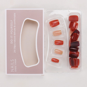 สติกเกอร์ติดเล็บฟอยล์สีทองสีเหลืองอำพันไล่ระดับสีแบบใหม่สำหรับฤดูใบไม้ร่วงฤดูหนาว - Product Image 4