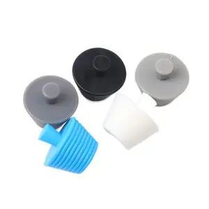 Factory all kinds of T type waterproof and dustproof silicone stopper rubber pad anti-collision pipe bottle plug