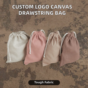 Biểu Tượng Tùy Chỉnh Vải Đôi Chuỗi Túi Xách Trung Bình Bông Dây Kéo Giày Túi Có Thể Tái Chế Gấp Phong Cách Thư Khuyến Mại - Product Image 2