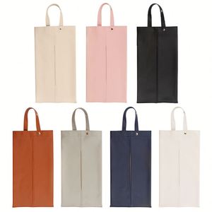 <b>Soft</b> <b>Box</b> Waterproof Pu Leather Pouch Hanging Tissue Napkin Bag for Car Backseat Headrest - Product Image 2