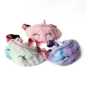 <span class=keywords><strong>Riñonera</strong></span> <span class=keywords><strong>de</strong></span> felpa con dibujos animados para niños, Cangurera <span class=keywords><strong>de</strong></span> <span class=keywords><strong>unicornio</strong></span> - Product Image 1