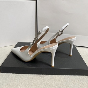 Nuevos Stilettos de Moda con Correa en el Tobillo <span class=keywords><strong>para</strong></span> Mujer, Tacones de Punta con Pedrería, Ligeros y Sexys <span class=keywords><strong>para</strong></span> Exteriores - Product Image 5