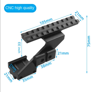 Độ chính xác cao <span class=keywords><strong>Red</strong></span> <span class=keywords><strong>Dot</strong></span> <span class=keywords><strong>Sight</strong></span> nhanh chóng phát hành khung nhôm hợp kim săn bắn ngoài trời phụ kiện với OEM/ODM tùy biến dịch vụ - Product Image 4