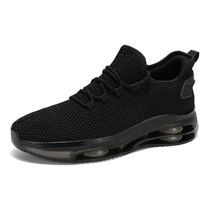 Chaussures de course sur route pour hommes, baskets de jogging, chaussures de trail, en tissu extensible minimaliste, maille respirante, à enfiler, athlétiques, à lacets, avec coussin d'air - Product Image 1