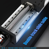 Mesa Deslizante HLTNC con Eje Z, Modelo HL2080, Riel de Doble Guía, Rango de Recorrido de 100mm a 1200mm, Módulo Robótico para CNC