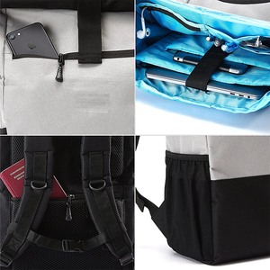 Custom Fashion Recycled Plastic Bottles Expandable <b>Roll</b> <b>Top</b> Waterproof Trendy <b>Backpack</b> With <b>Laptop</b> Pocket <b>Backpack</b> - Product Image 4