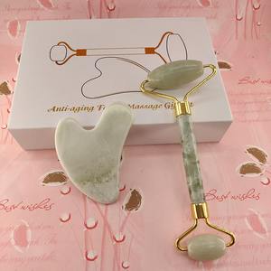 SYMLM Roue roulante jade Anti-âge jade 3D rouleau de massage personnalisé blanc <span class=keywords><strong>Jaderoller</strong></span> guasha soins de la peau et outils de beauté - Product Image 1