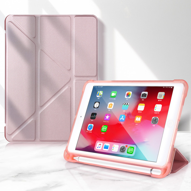 PU Leather Folio Case for IPard Air 4 Folding Stand Auto Sleep Wake Protective Smart Cover for iPad 10.2 Inch
