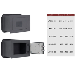 <span class=keywords><strong>Caja</strong></span> de seguridad electrónica con contraseña digital para el hogar, pequeño enchufe de acero oculto montado <span class=keywords><strong>en</strong></span> la <span class=keywords><strong>pared</strong></span>, con código - Product Image 4