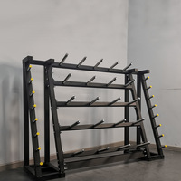 Support de rangement pour plaques de musculation multifonctionnel en acier pliable pour l'aérobic et les équipements de fitness, support pour plaques de poids, haltères