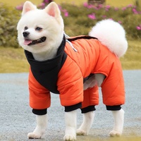 Veste en polaire de luxe pour chien, chaude pour l'hiver, coupe-vent, en coton, pour chihuahua, yorkshire terrier