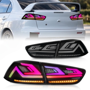 ไฟท้ายรถสีสันสดใสสำหรับมิตซูบิชิแลนเซอร์2008 2018 RGB ดัดแปลงไฟท้ายรถแบบ LED RGB - Product Image 4