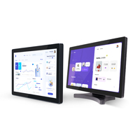 Moniteur tactile LCD FHD mural/encastrable de 10,4, 12,1, 15, 17, 19 pouces, écran tactile, PC tactile avec Windows/Android, WIFI 4G POE