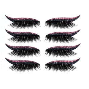 Autocollants Eyeliner 3D Double Paupière Clignotants Adhésifs Réutilisables 4 Paires/Set Maquillage Autocollants Fluorescents pour <span class=keywords><strong>Tatouage</strong></span> - Product Image 6