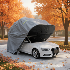Abri de voiture pliable rétractable en acier inoxydable sur mesure, à installation rapide, avec revêtement en poudre, imperméable, conçu pour une utilisation en extérieur - Product Image 2