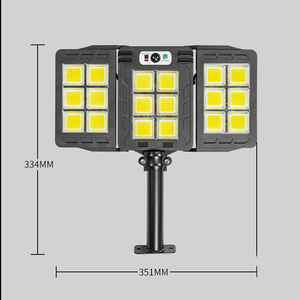 Farola solar led de alta calidad para jardín, tres en uno, luces de calle de alta eficiencia, Sensor de movimiento al aire libre, venta al por mayor - Product Image 5