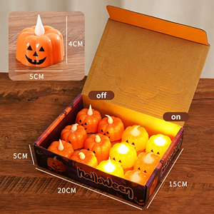 Décorations lumineuses d'Halloween en forme de citrouille, lampe LED mignonne à piles pour intérieur, chambre, fête, vacances, cadeau pour enfants - Product Image 6