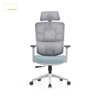 Chaise de bureau ergonomique en maille à dossier haut réglable, nouveau design moderne, personnalisation multicolore