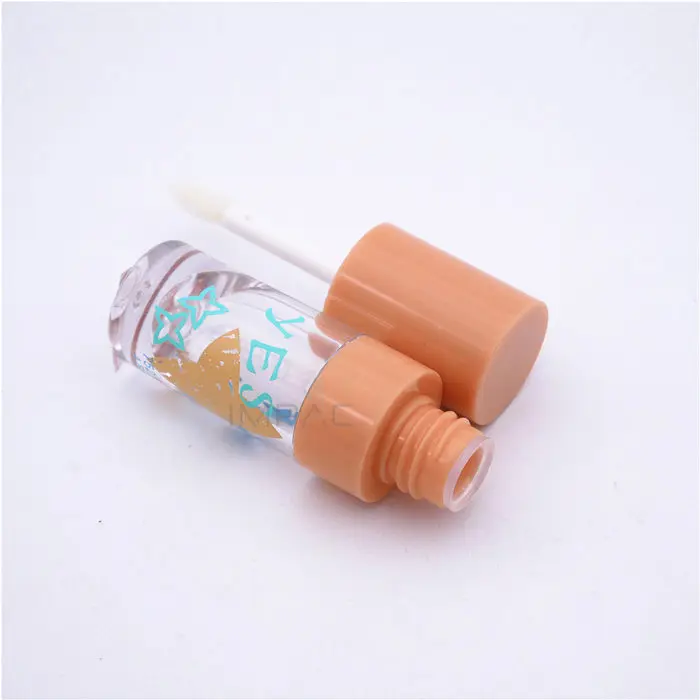 Envase de lápiz labial crema vacío plástico forma redonda para brillo de labios 4,5 ml