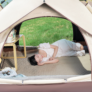 Tente automatique portable multi-personnes en tissu Oxford monocouche 1500-2000 mm, imperméable, résistante à la pluie et aux rayons UV, <span class=keywords><strong>pour</strong></span> le camping toutes saisons - Product Image 2