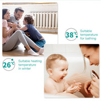 Chaudière combinée murale électrique Wiif Control pour le chauffage domestique et l'alimentation en eau chaude, chaudière de chauffage combinée
