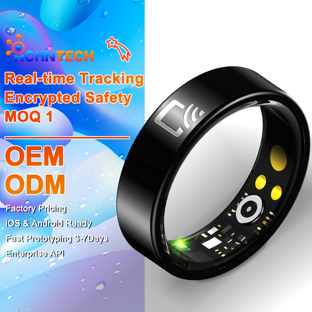 Smart Ring Men Women Health Fitness Tracker Remote Control NFC IP68 Waterproof Heart Rate Sleep Activity Wireless Charging