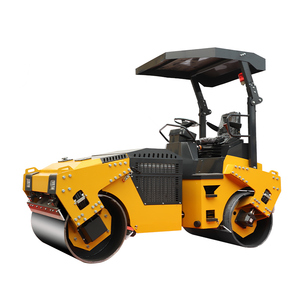 Rodillo de doble rueda de acero de 3 toneladas, herramienta de construcción de carreteras, con fuerte vibración, compa fuerte, hecho en China - Product Image 3