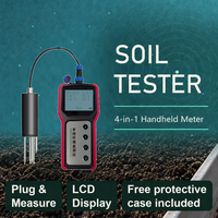 Analyseur de sol portable professionnel, écran LCD rétroéclairé, mesure de la température, de l'humidité et de la conductivité, tests sur le terrain