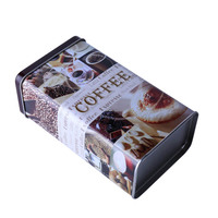 Vente en gros Boîtes à thé et café rectangulaires spéciales chinoises Boîte cadeau en fer blanc avec couvercles