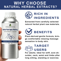 Liquide Apaisant et Chauffant à Base de Plantes pour le Corps, Extrait Naturel de Plantes, Soin Corporel pour Massage Externe Relaxant et Soins de la Peau