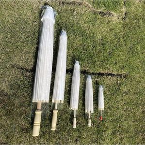 Paraguas Brida de papel chino blanco DIY con patrón recto Control Manual para accesorios de fotografía de <span class=keywords><strong>boda</strong></span> - Product Image 1