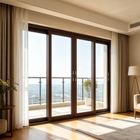 Fenêtre à battant en aluminium sur mesure, isolante thermiquement et insonorisée, anti-vieillissement, pour villa et appartement