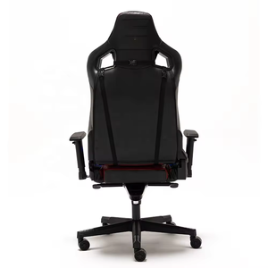 Chaise de jeu moderne en cuir Pu de haute qualité Ordinateur Pc Rgb Light Game Ergonomique Racing <span class=keywords><strong>Gamer</strong></span> Chaise de jeu rouge avec <span class=keywords><strong>repose</strong></span>-pieds - Product Image 3