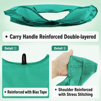 Sac de courses pliable réutilisable en polyester 190T, écologique, grand format, imperméable, avec logo personnalisé, couleurs personnalisables OEM