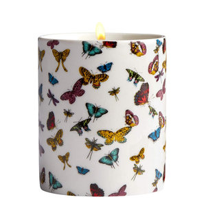 Pot de bougies en céramique, imprimé papillon blanc, personnalisé, vide, bon marché - Product Image 1